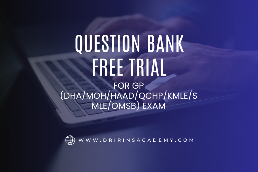 Question Bank Free trial for gp – dr irin’s academy